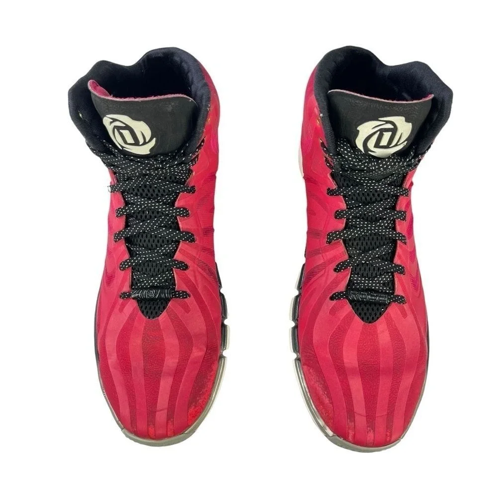 Vintage Adidas‎ D Rose 4.5 Mens 14 Pink Basketball Sneakers GeoFit SprintFrame